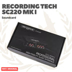 Recording Tech SC220 MK-I & MK-II Professional Audio Interface Soundcard for Recording or Live Streaming - Sound Card SC-220