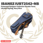Ibanez IUBT2542-NB Powerpad Designer Collection Double Tenor Ukulele Gig Bag, Navy Blue - Tas Ukulele Tenor Isi 2 Original Asli