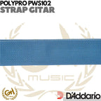 D'ADDARIO POLYPRO GUITAR STRAP Blue PWS102 - STRAP GITAR