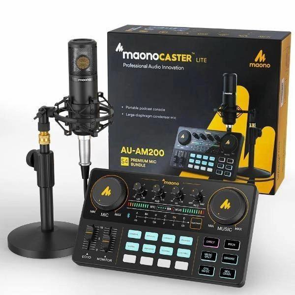 MAONO AU-AM200S4 PREMIUM MIC BUNDLE PODCAST, RECORDING