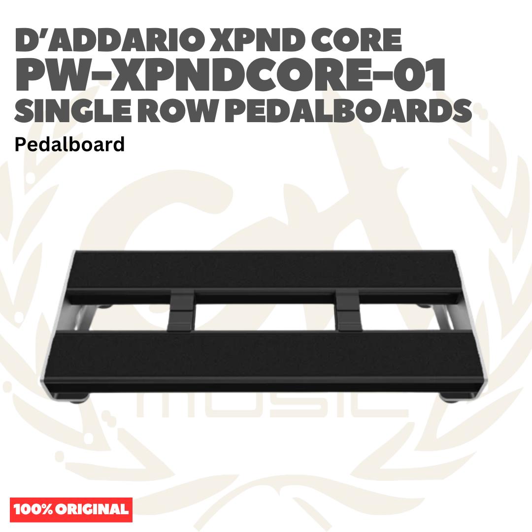 D'Addario PW-XPNDCORE-01 XPND Core Single Row Pedalboard - Pedal Board for Guitar Bass Effects