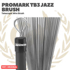 PROMARK TB3 Jazz Brush Telescope Wire Brush - Stik Brass Snare Stick Kawat Jazz Original Asli