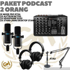 PAKET PODCAST 2 ORANG ALCTRON BC700 + RTX6PRO + HEADPHONE