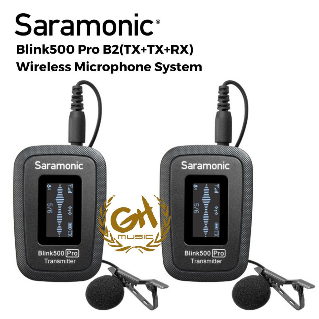 Saramonic Blink 500 PRO B2 (TX+TX+RX) DUAL MOUNT WIRELESS LAVALIER MIC
