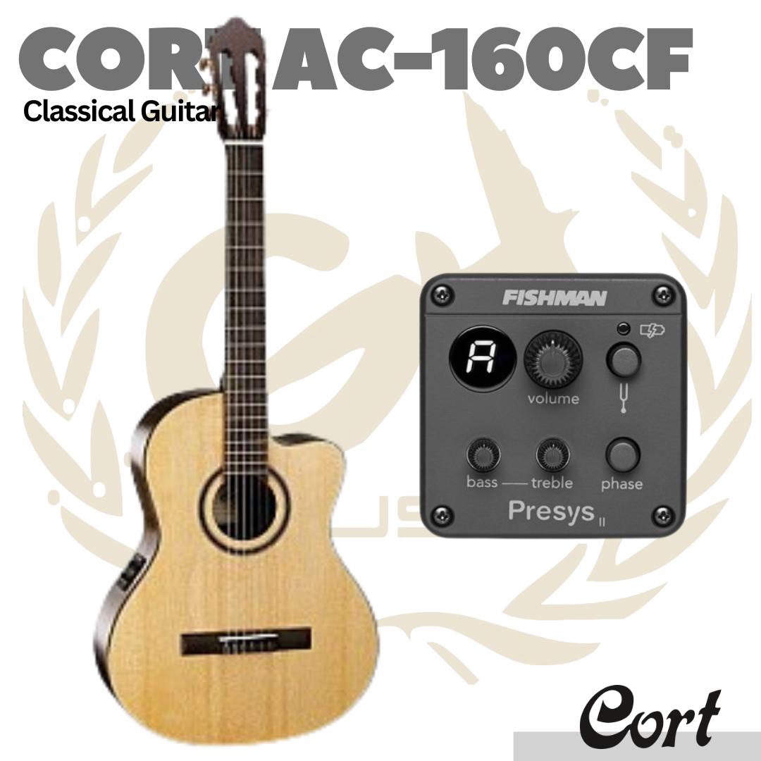 Cort AC-160CF Classical Acoustic Guitar - Gitar Klasik Nylon AC160
