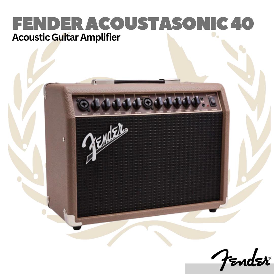 Fender Acoustasonic 40 Acoustic Guitar Combo Amplifier - Ampli Gitar Akustik