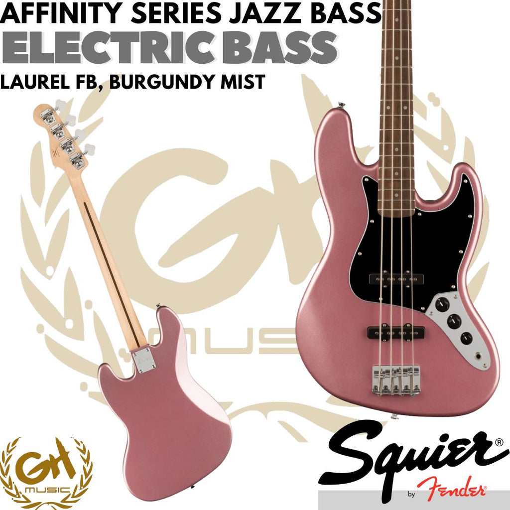 Squier Affinity Series Jazz Bass Guitar, Laurel FB - Bass Elektrik