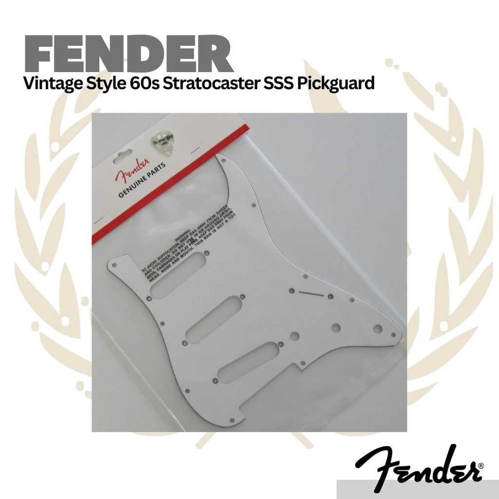 Fender 11-Hole Vintage Style 60s Stratocaster SSS Pickguard 3-Ply