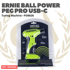 Ernie Ball P09626 Power Peg Pro USB-C Rechargeable String Winder Tuning Machine - Mesin Pemutar Senar 9626 Original Asli