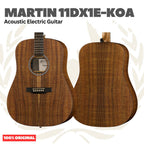 Martin 11 DX1E-KOA Acoustic Electric w/Bag - Gitar Akustik Elektrik HPL KOA 11DX1EKOA