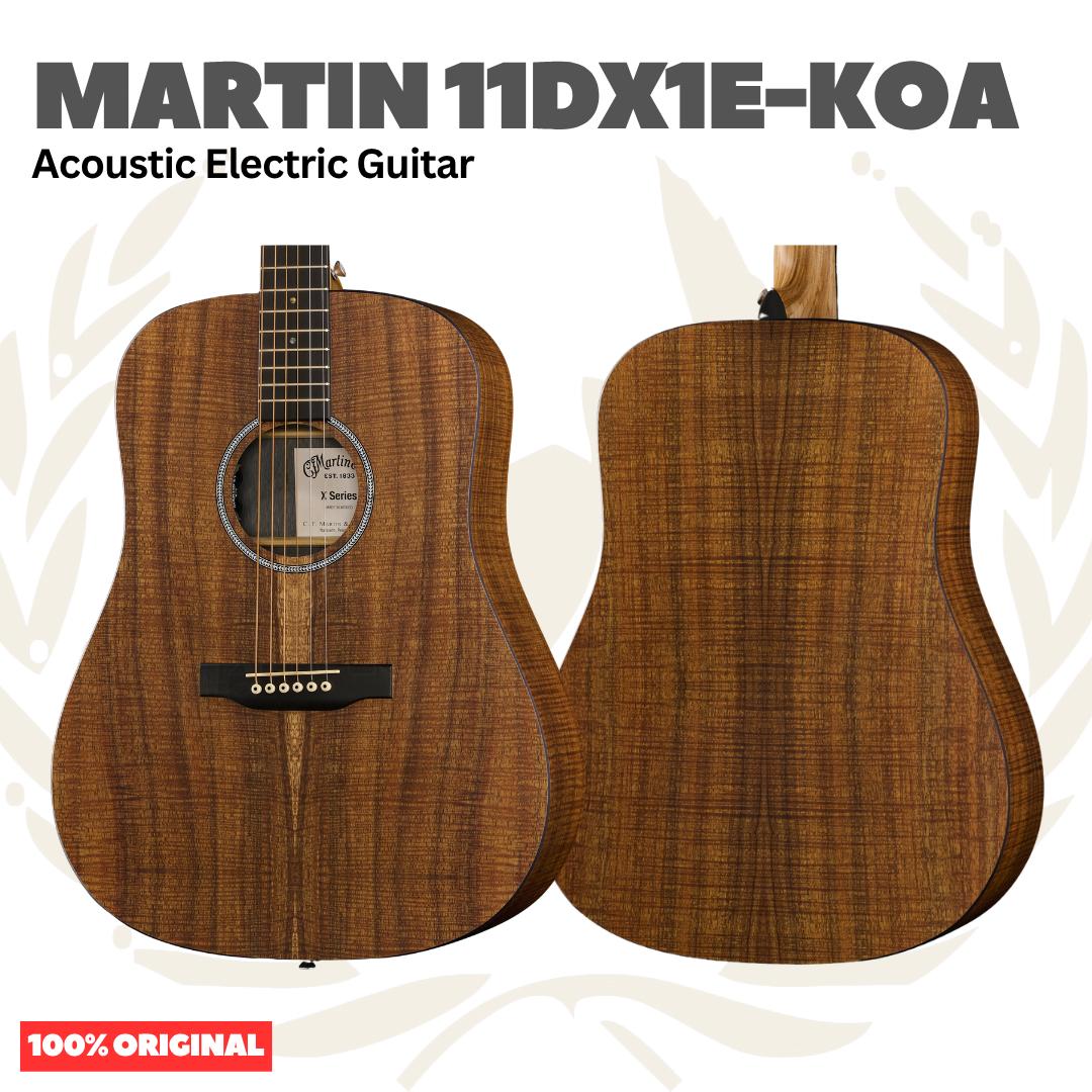 Martin 11 DX1E-KOA Acoustic Electric w/Bag - Gitar Akustik Elektrik HPL KOA 11DX1EKOA