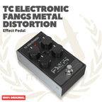 TC Electronic Fangs Metal Distortion Ultra-Thick, High Gain Distortion with Super Tight Response Effect Pedal - Efek Pedal Gitar