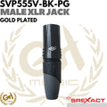 SREXACT Male 3 Pin XLR Jack Gold Plated - Jack Mic Premium Canon