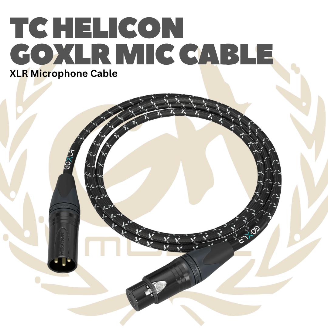 TC Helicon GOXLR Mic Cable XLR Microphone Cable 10ft - Kabel XLR Mik GO XLR Connectors