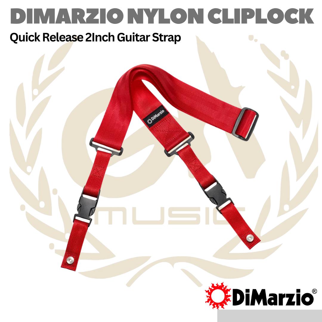 DiMarzio DD2200 Nylon ClipLock Quick Release 2Inch Guitar Strap