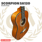 Scorpion SA120 Acoustic Guitar with 3/4 Body Scale - SA 120 Gitar Akustik dengan Ukuran 3/4 Original Asli