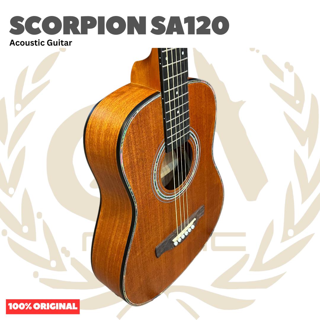 Scorpion SA120 Acoustic Guitar with 3/4 Body Scale - SA 120 Gitar Akustik dengan Ukuran 3/4 Original Asli