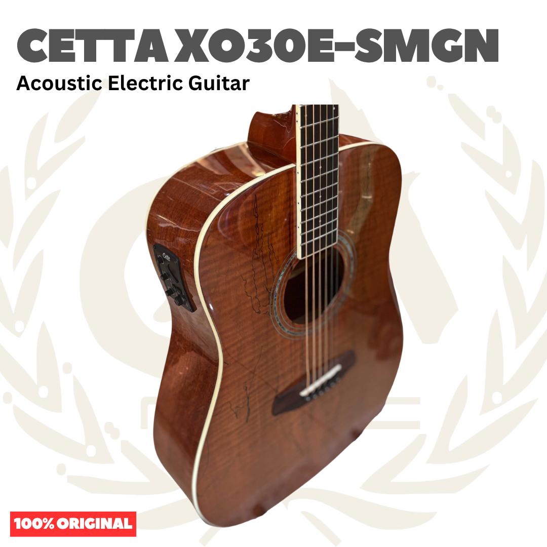 Cetta XO30E-SMGN Acoustic Electric Guitar - Gitar Akustik Elektrik dengan Preamp XO-30E-SMGN