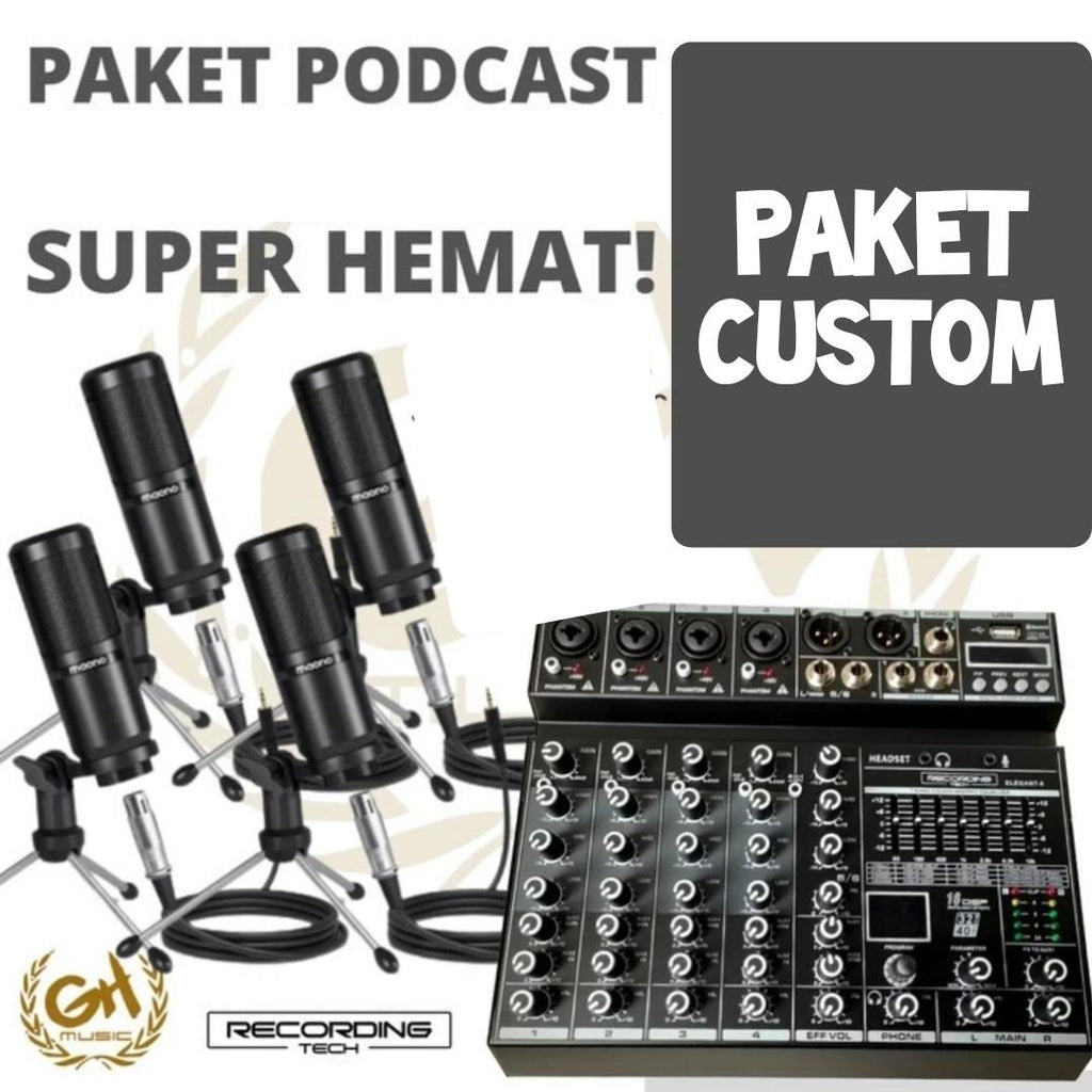 PERANGKAT MICROPHONE PODCAST MAONO