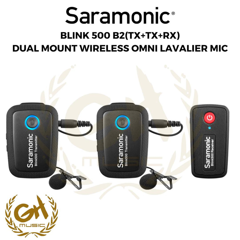 Saramonic Blink 500 B2 TX+TX+RX DUAL MOUNT WIRELESS OMNI LAVALIER MIC