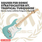 SQUIER FSR Sonic Stratocaster HT Electric Guitar - Gitar Listrik Elektrik Hardtail non Tremolo Original Asli