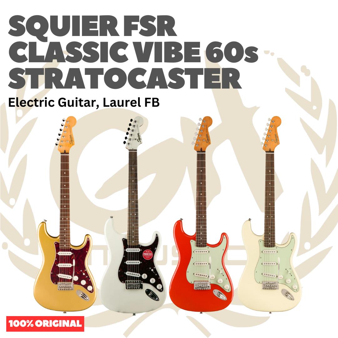 SQUIER FSR Classic Vibe 60s Stratocaster Electric Guitar - Gitar Listrik Elektrik Original Asli