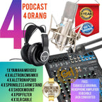 PAKET PODCAST 4 ORANG MIC PREMIUM QUALITY