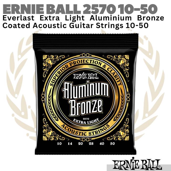 ERNIE BALL Everlast 2570 Aluminum Bronze Acoustic Guitar Strings 10-50