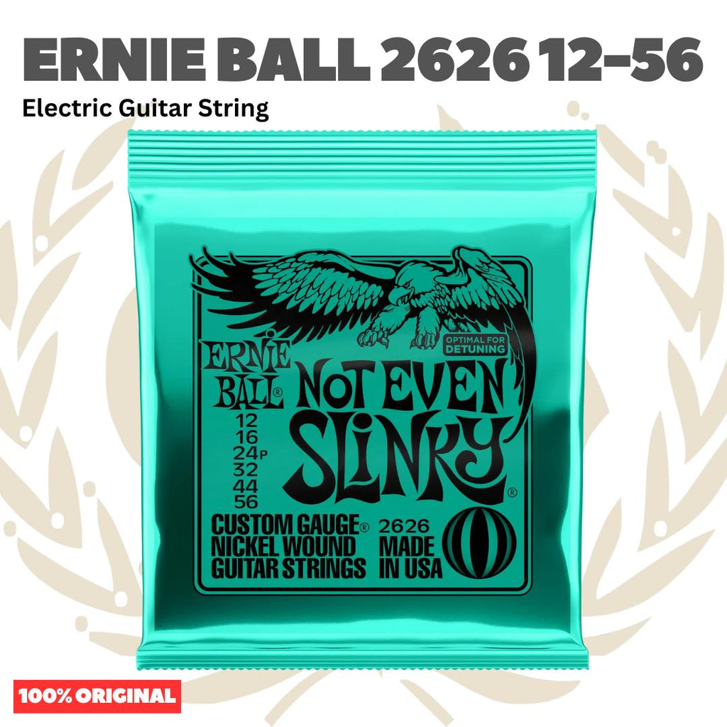 Ernie Ball 2626 Not Even Slinky Nickel Wound Electric Guitar Strings, 12-56 - Senar Elektrik