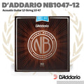 D'addario NB1047-12 Nickel Bronze Acoustic Guitar String - 12 Senar
