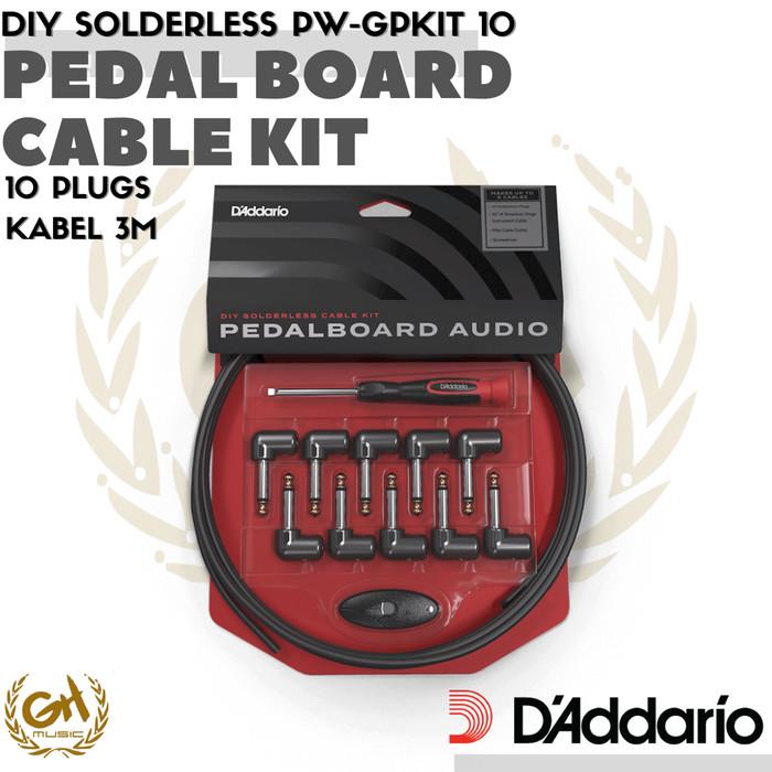 D'ADDARIO PEDAL BOARD AUDIO DIY SOLDERLESS CABLE KIT - PW-GPKIT 10