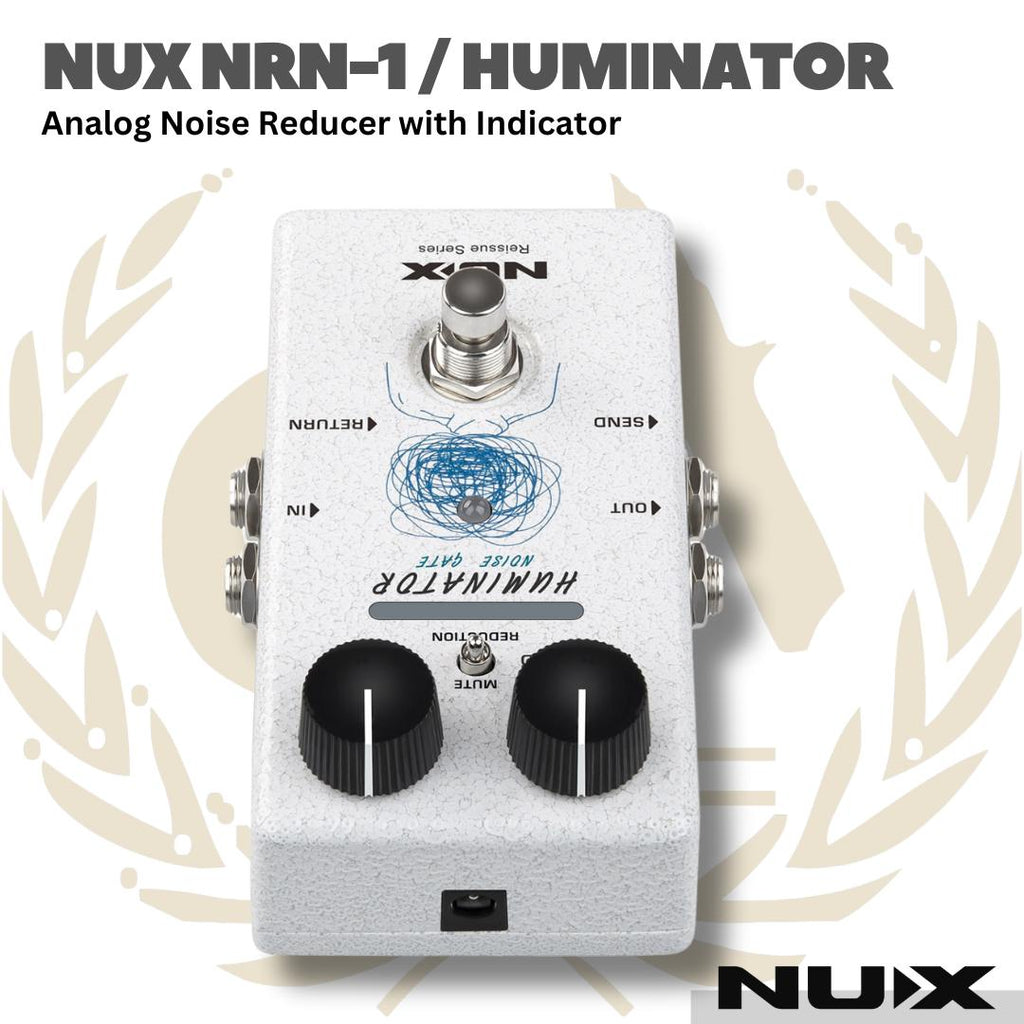 NUX NRN-1 HUMINATOR ANALOG NOISE REDUCER WITH INDICATOR - EFEK GUITAR NOISE GATE NRN1
