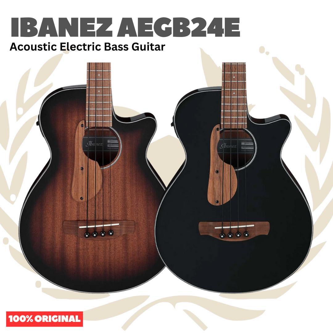 Ibanez AEGB24E Acoustic Bass Guitar - Gitar Bass Akustik Elektrik dengan Preamp