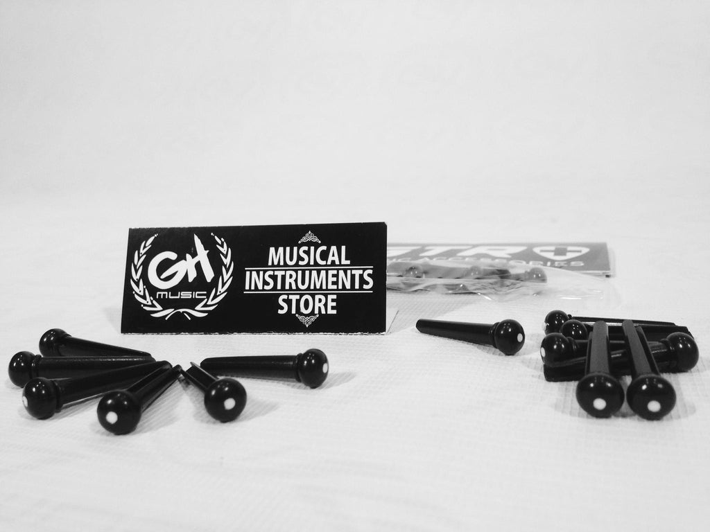 BRIDGE PIN ACCOUSTIC GUITAR (BLACK)
