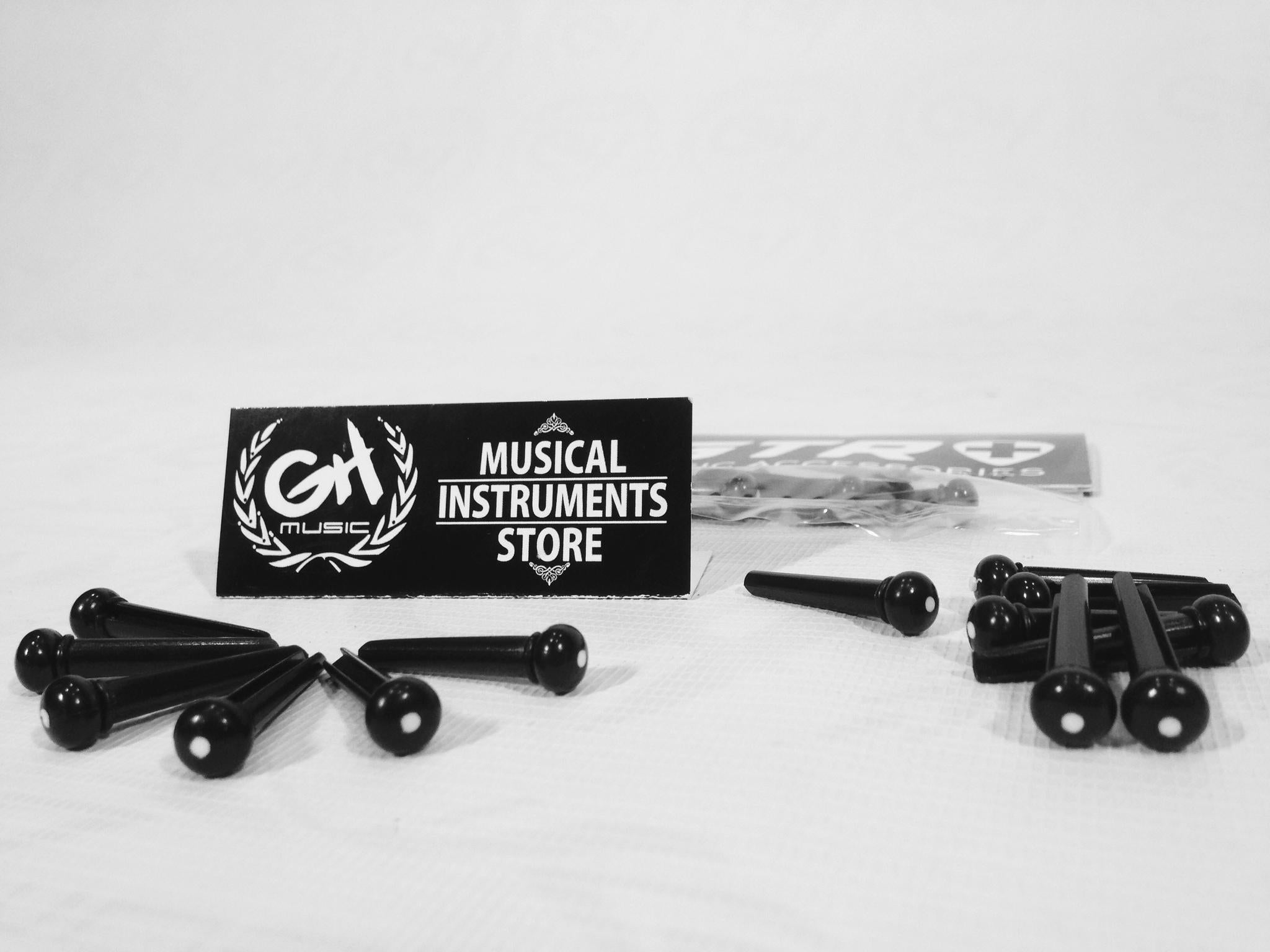 BRIDGE PIN ACCOUSTIC GUITAR (BLACK)