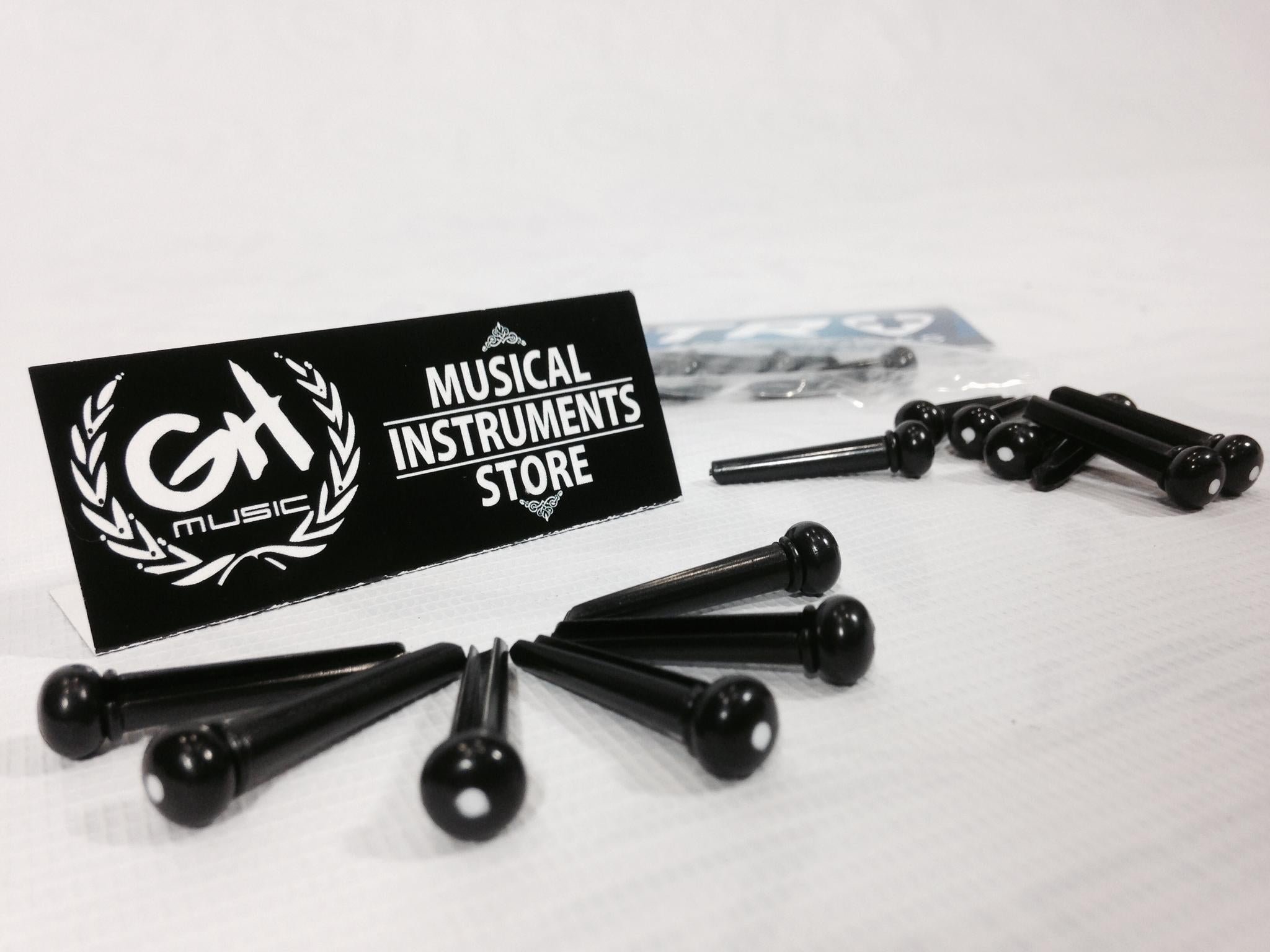 BRIDGE PIN ACCOUSTIC GUITAR (BLACK)