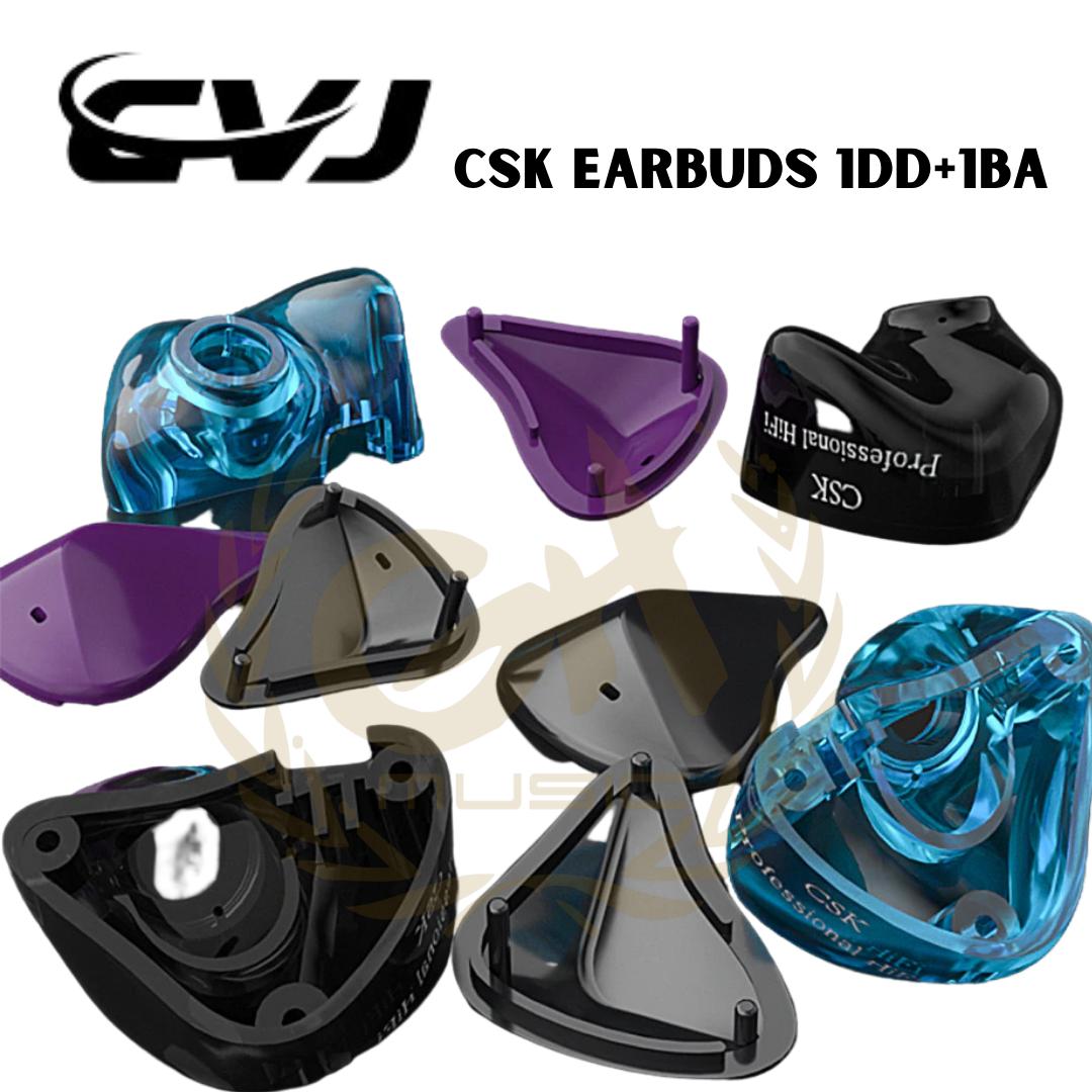 CVJ CSK EARBUDS 1DD+1BA HiFi MUSIC EARPHONE SUPER HEAVY BASS