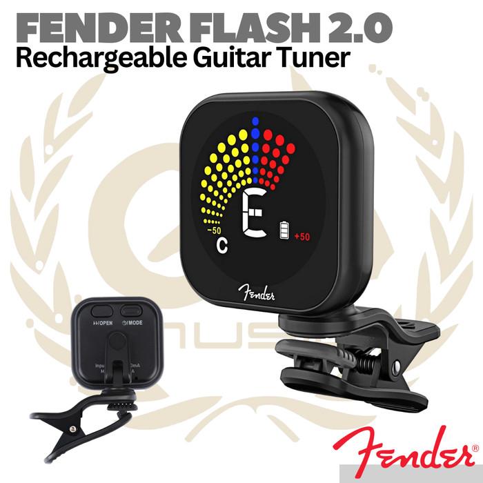FENDER FLASH 2.0 Rechargeable Guitar, Bass, Violin, Ukulele Tuner