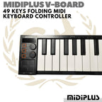 MIDIPLUS V BOARD 49 Bluetooth Midi Controller Portable Lipat | VBOARD