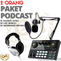 PAKET PODCAST 2 ORANG MAONO AM200, PAKET MIC BM800 DAN HEADPHONE
