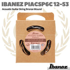 Ibanez PIACSP6C 12-53 Light Acoustic Guitar Strings, 4-pack - Senar