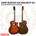 Cort Exotic-GA Walnut Sunburst Acoustic Electric Guitar