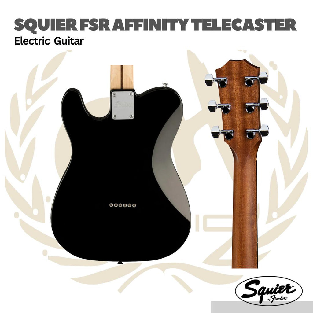 Squier FSR Affinity Series Telecaster Electric Guitar w/Tortoiseshell Pickguard, Laurel FB - Gitar Elektrik