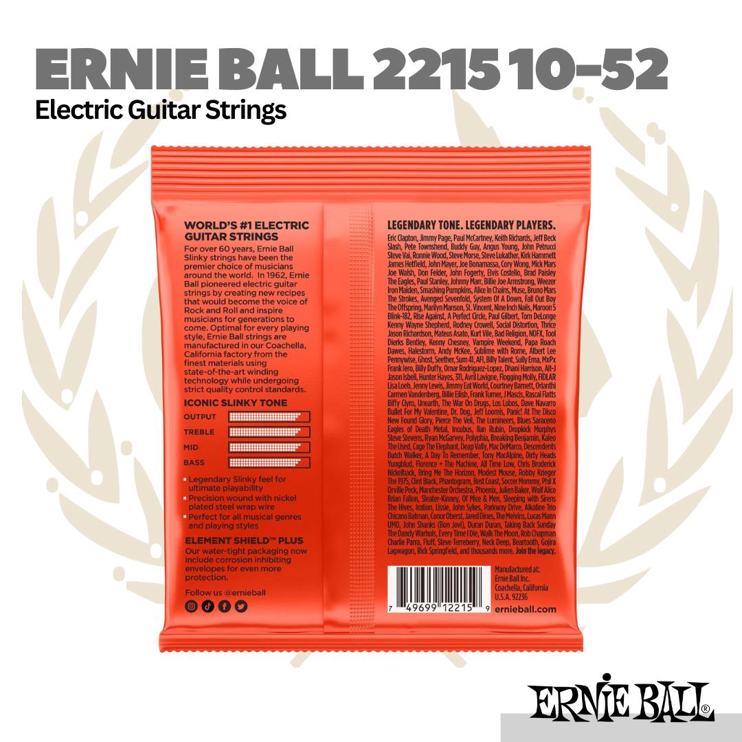 Ernie Ball 2215 Electric Guitar Strings 10-52 - Senar Gitar Elektrik