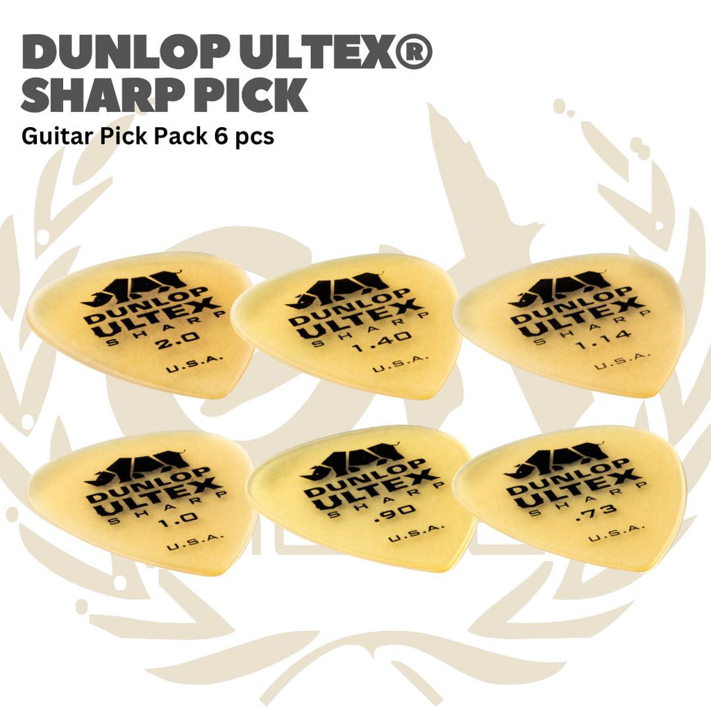 Dunlop Ultex Sharp Guitar Pick Pack 6 pcs - Pick Gitar