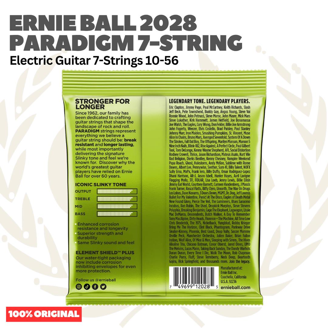 Ernie Ball 2028 10-56 Paradigm Regular Slinky 7-String Electric Guitar Strings - Senar Gitar Listrik