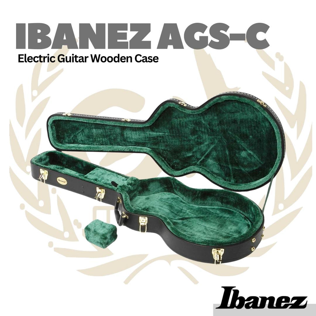 Ibanez AGS-C Electric Guitar Wooden Case - Hardcase Koper Gitar