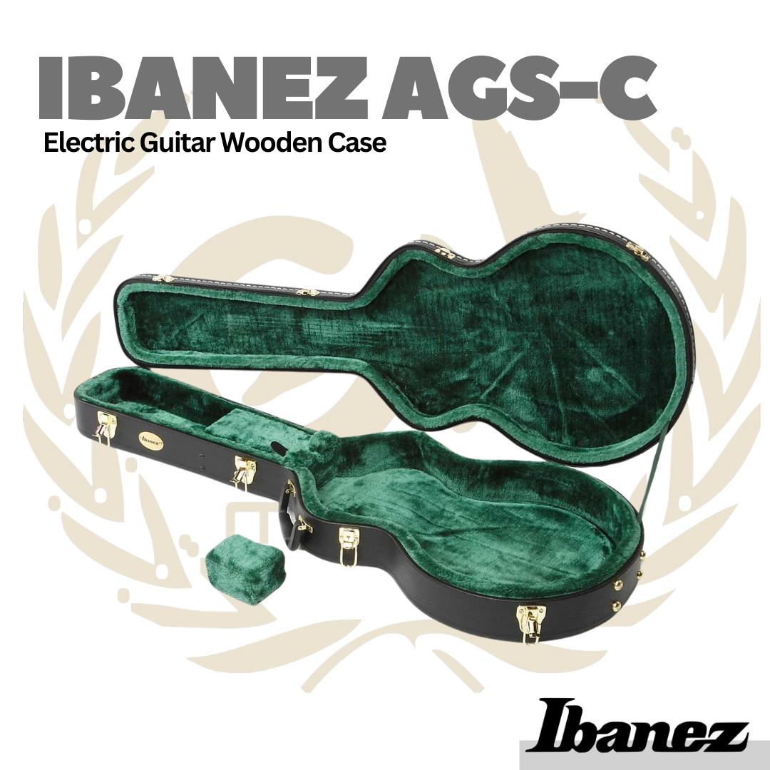 Ibanez AGS-C Electric Guitar Wooden Case - Hardcase Koper Gitar
