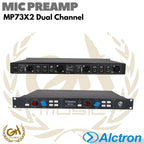 Alctron MP73X2 Dual Channel Microphone Pre-Amplifiers - Preamp Mic