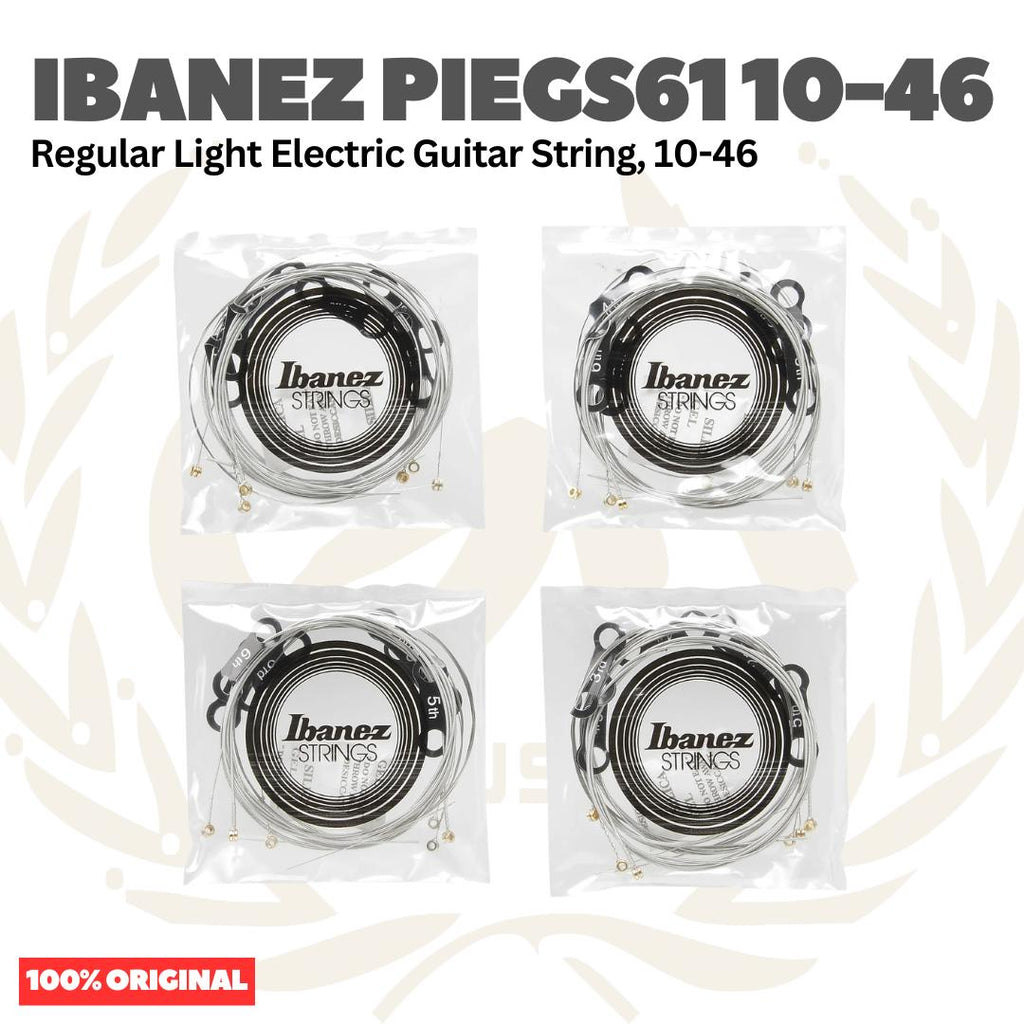 Ibanez PIEGS61 10-46 Regular Light Electric Guitar Strings, 4-pack